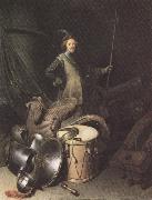 Standing Soldier with Weapons (mk33) Gerrit Dou
